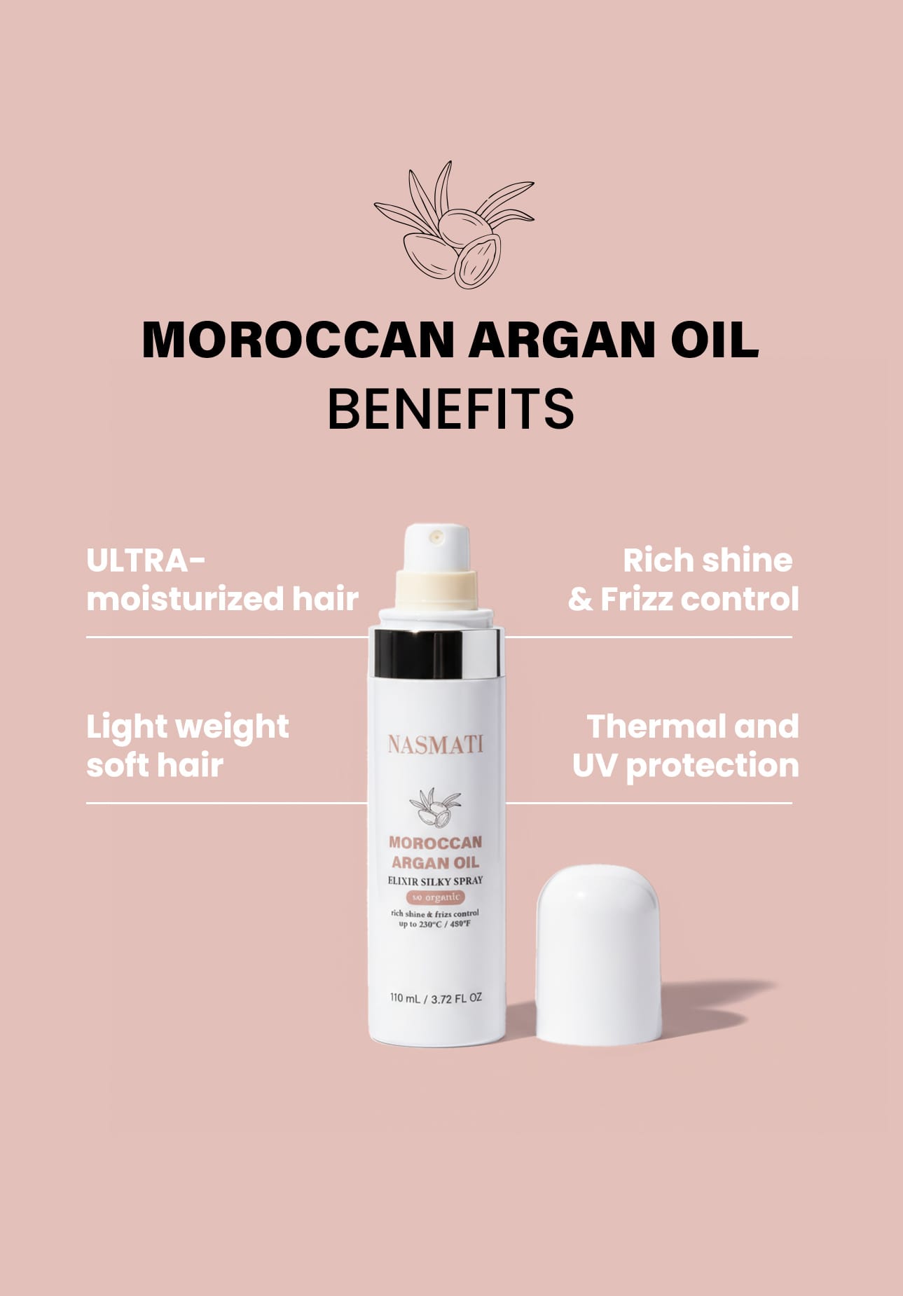 Nasmati™ MoroccanArgan Oil Heat Protectant