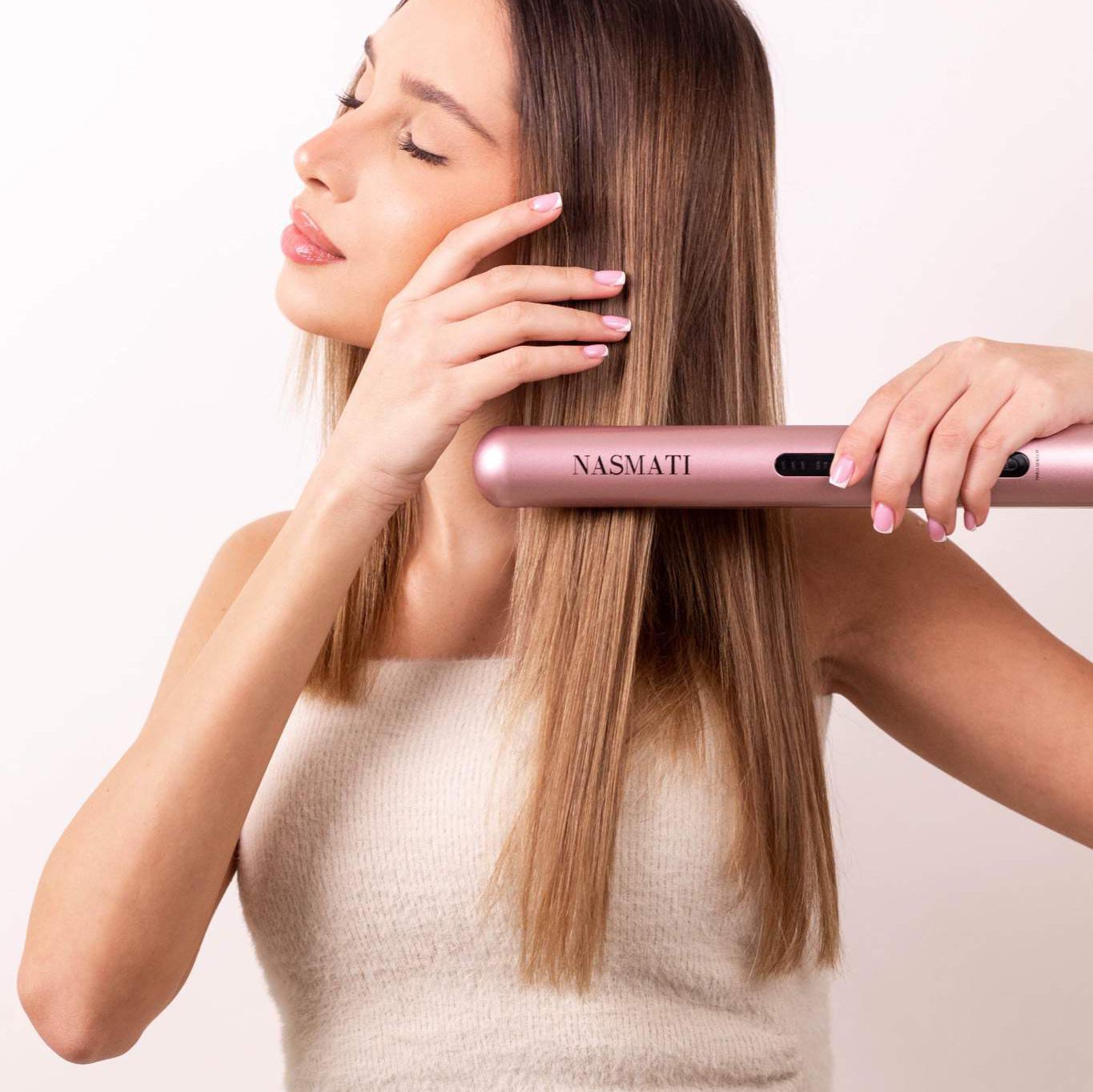 Wireless hair straightener for effortless styling